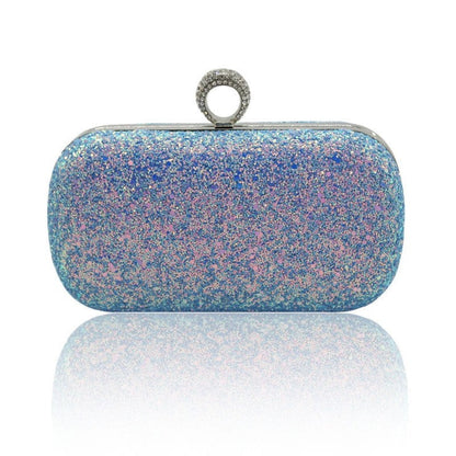 Sequined Ring Handbag Clutch Bag