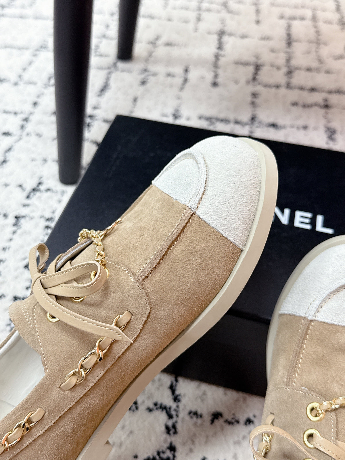 CC Cruise 25/26 Moccasins Warm Taupe White Suede
