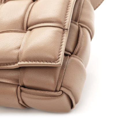 Nappa Maxi Intreccio Padded Cassette Crossbody Bag Acorn