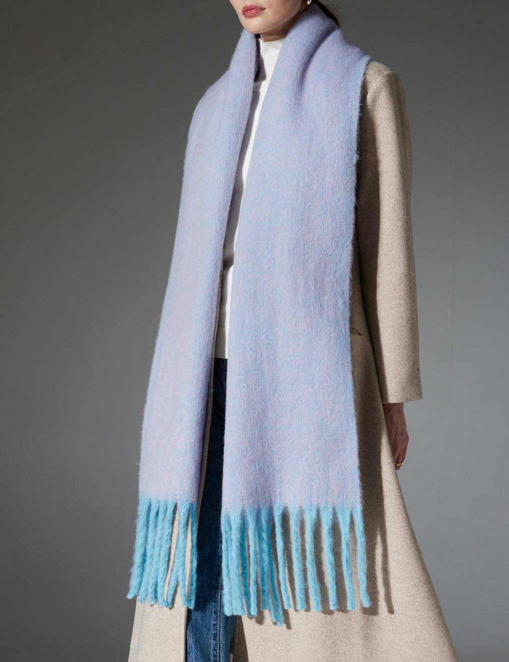 Winter Soft Long Shawl Tassel Warm Scarf