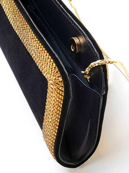 Gia Diamond Trimmed Handbag