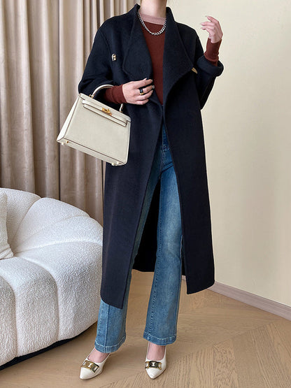 Long Sleeves Skinny Contrast Color Split-Joint Round-Neck Pullovers Sweater Tops