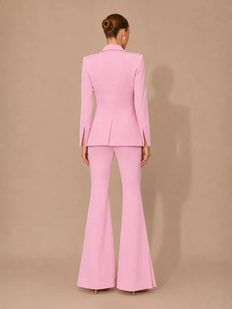 Maia Blazer and Flared Trousers Two Piece Set