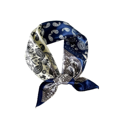 Scarvii - 24" Summer Classic Paisley Print Square Scarf