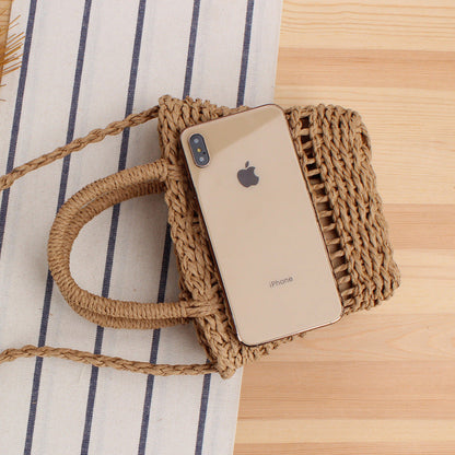 Crochet Market Bag Cherry Woven Bag