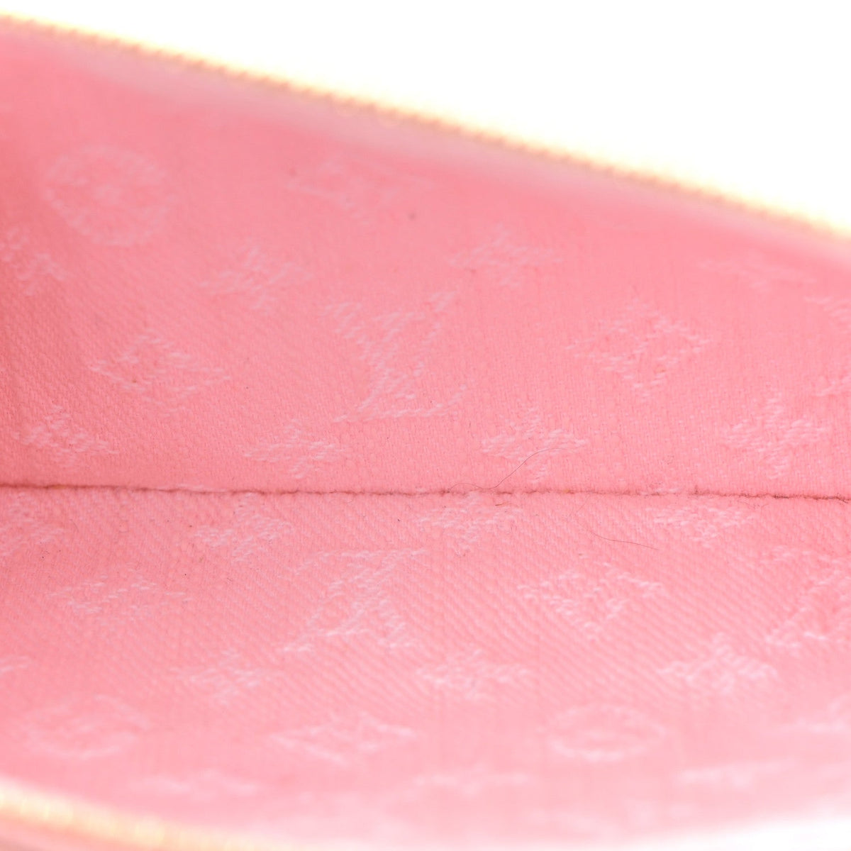 Monogram Denim Liv Pochette Washed Pink