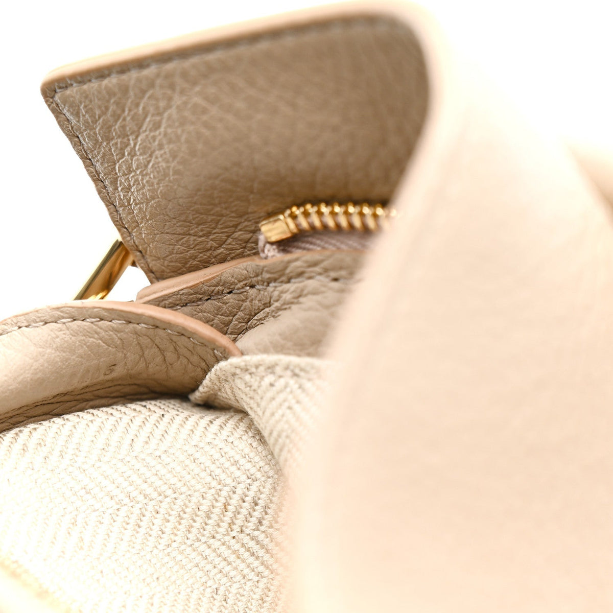 Calfskin Mini Puzzle Edge Bag Sand