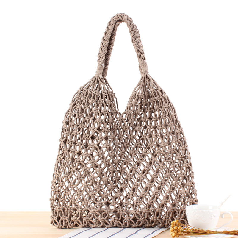 Crochet Market Bag Beach Bag With Net