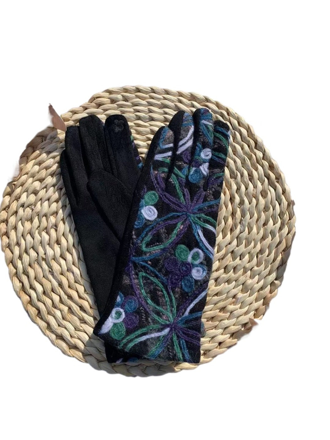 Gloving - Boho Embroidered Warm Outdoor Gloves