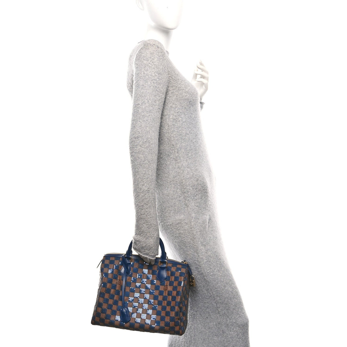 Damier Paillettes Speedy 30 Blue