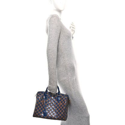 Damier Paillettes Speedy 30 Blue