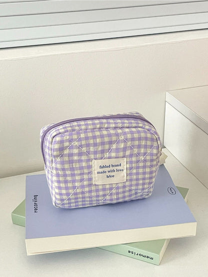 Cosbai - Plaid Student Coin Storage Pouch