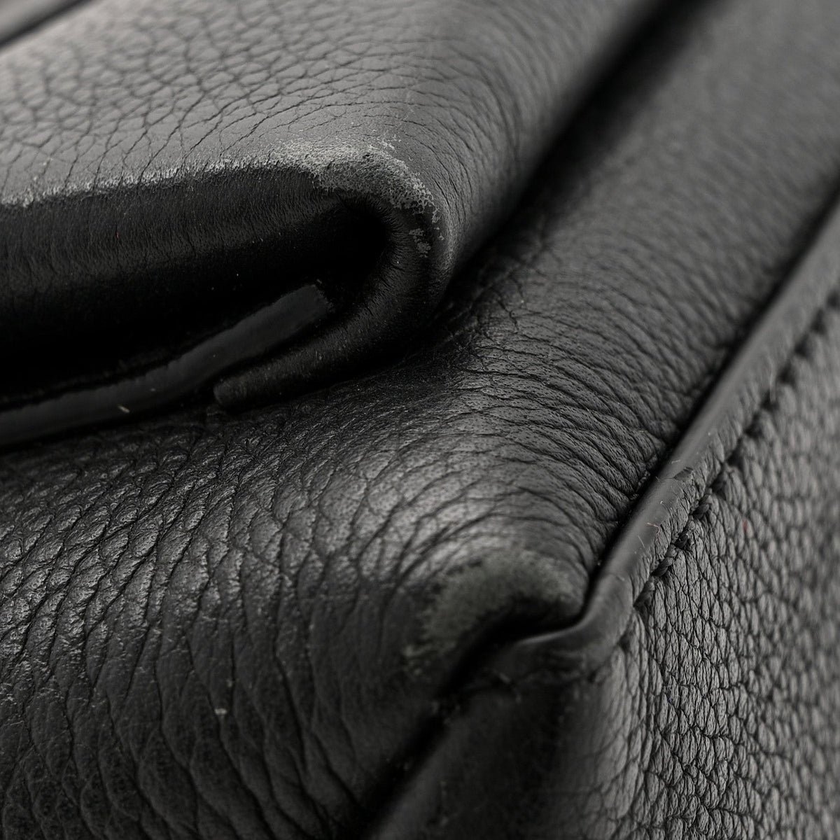 Soft Calfskin My Lockme Top Handle Black