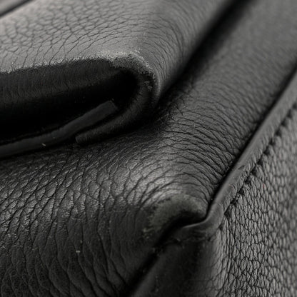 Soft Calfskin My Lockme Top Handle Black