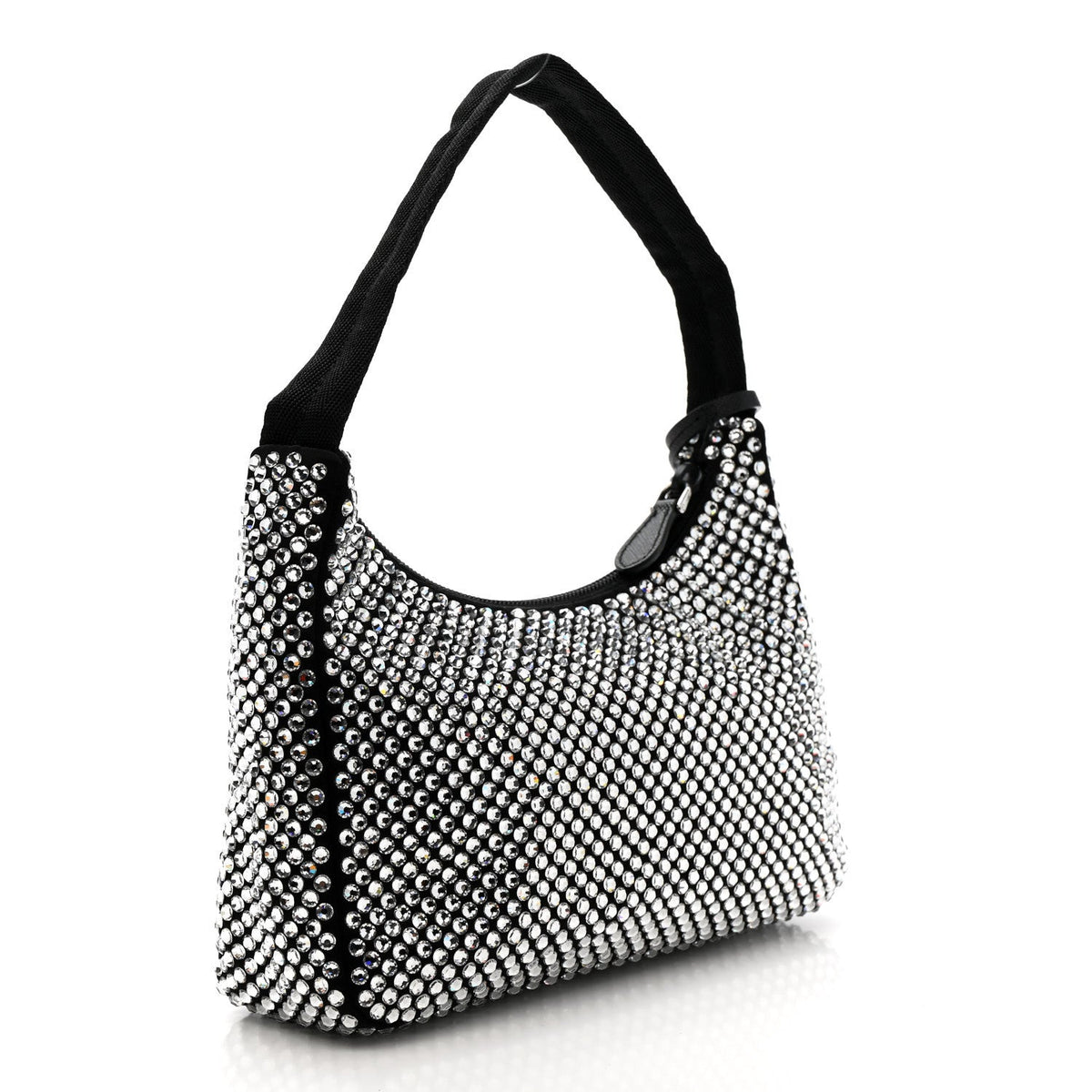 Satin Crystal Mini Re-Edition 2000 Bag Cristal