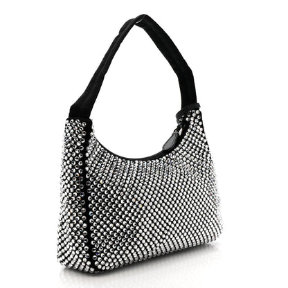 Satin Crystal Mini Re-Edition 2000 Bag Cristal