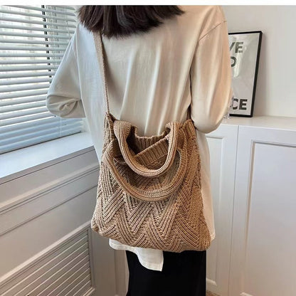 Crochet Tote Bag Crossbody Bag Woven Bag