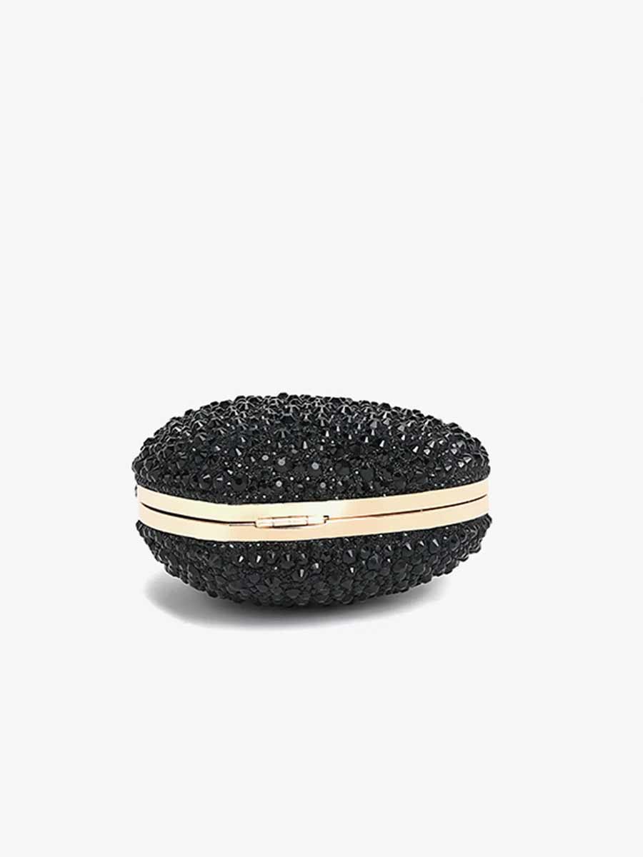 Gracelyn Heart Shaped Rhinestone Clutch Purse