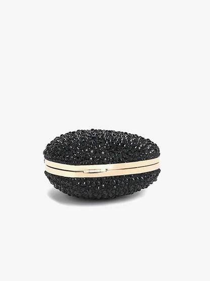 Gracelyn Heart Shaped Rhinestone Clutch Purse