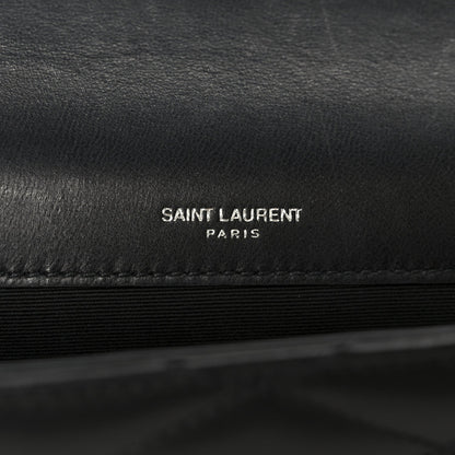 Lambskin Quilted Kate Clutch Black