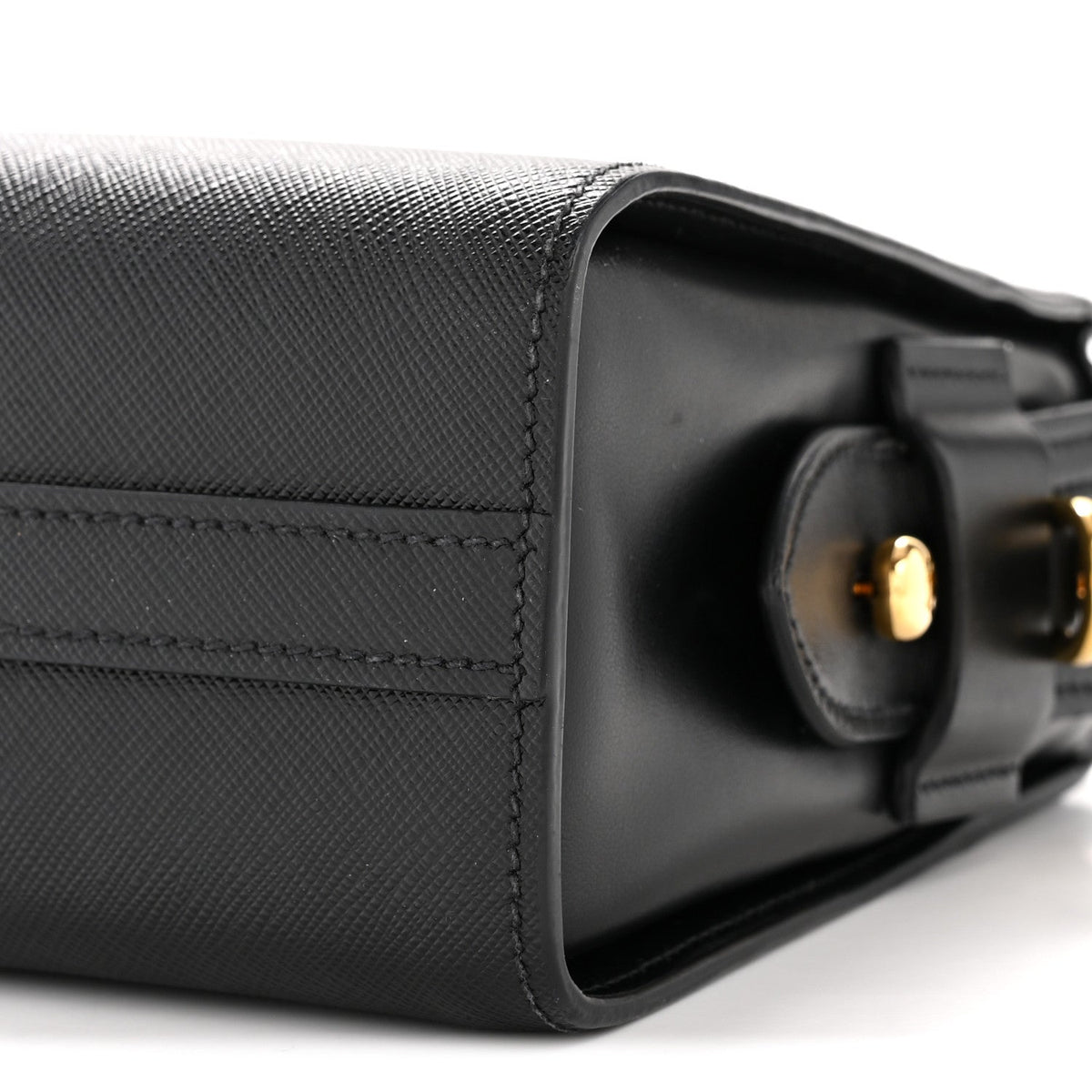 City Calf Esplanade Shoulder Bag Black