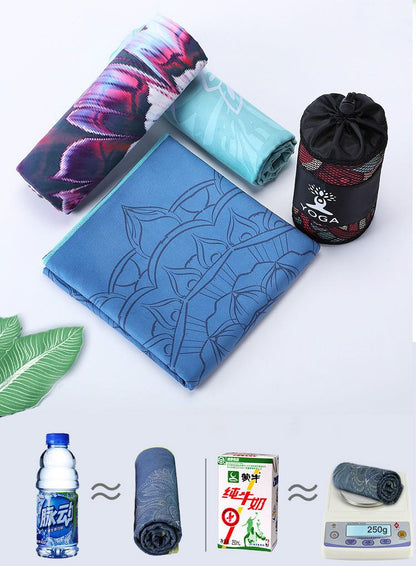 Portable Printed Yoga Towel Non-Slip Design Supports Custom Pattern Design Digital Printed Yoga Towel Yoga Mat 34