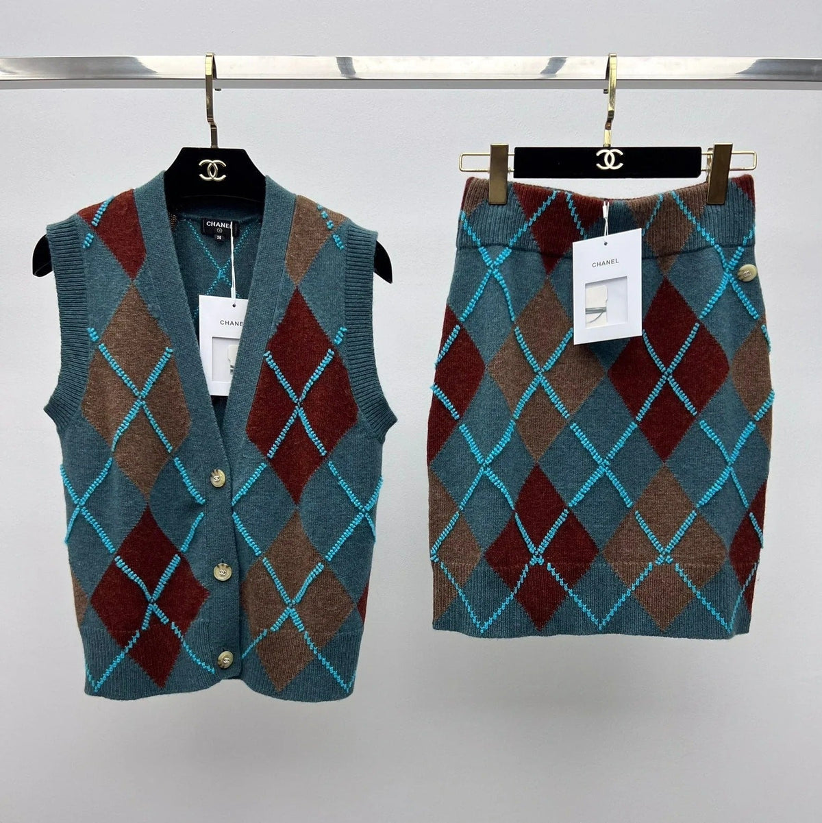 CHANEL 25S SET KNIT VEST STYLE 255