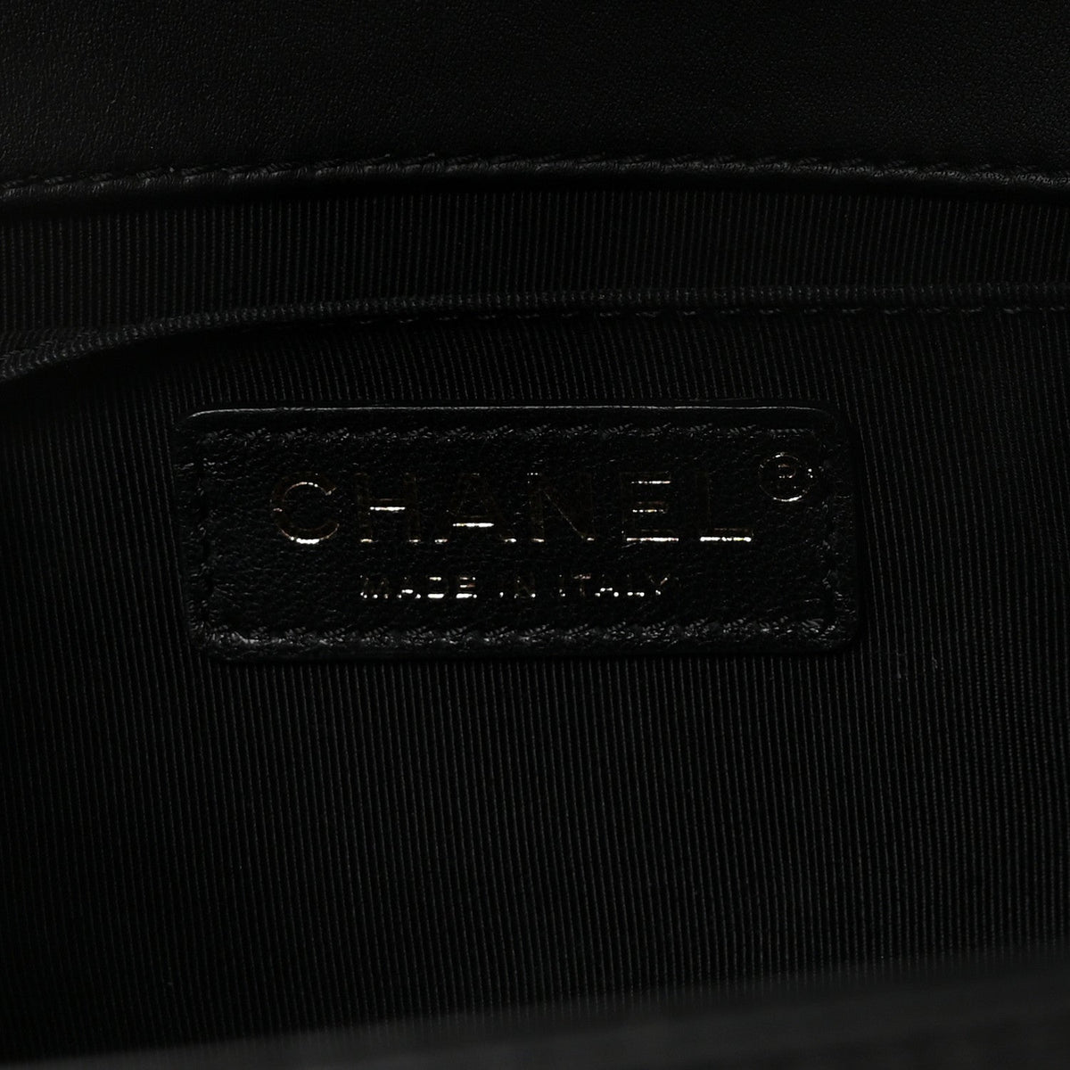Calfskin Quilted Medium Boy Flap Black