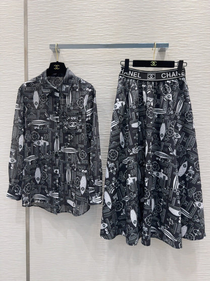 CC 25 Shirt and Long Skirt Polyester Fiber