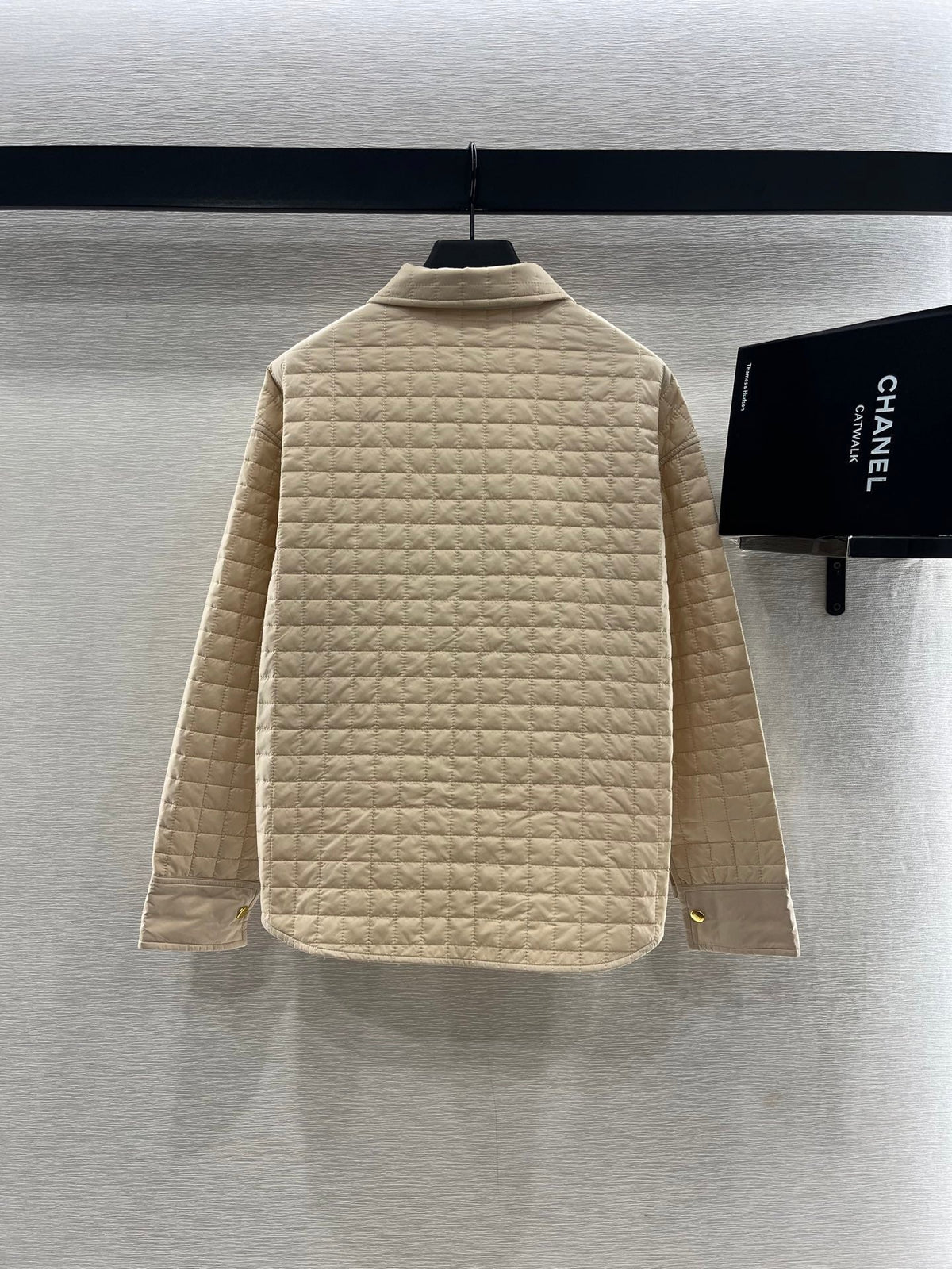 Moncle 25 Lapel Paid Padded Jacket Beige Polyester 286783