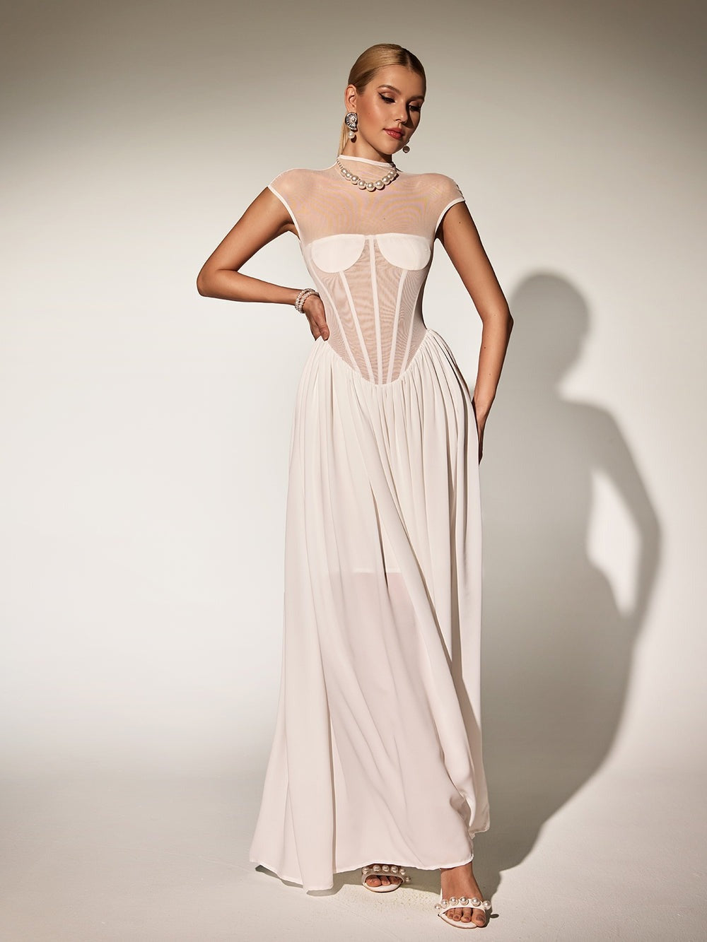 Karam Sleeveless Corset Maxi Dress