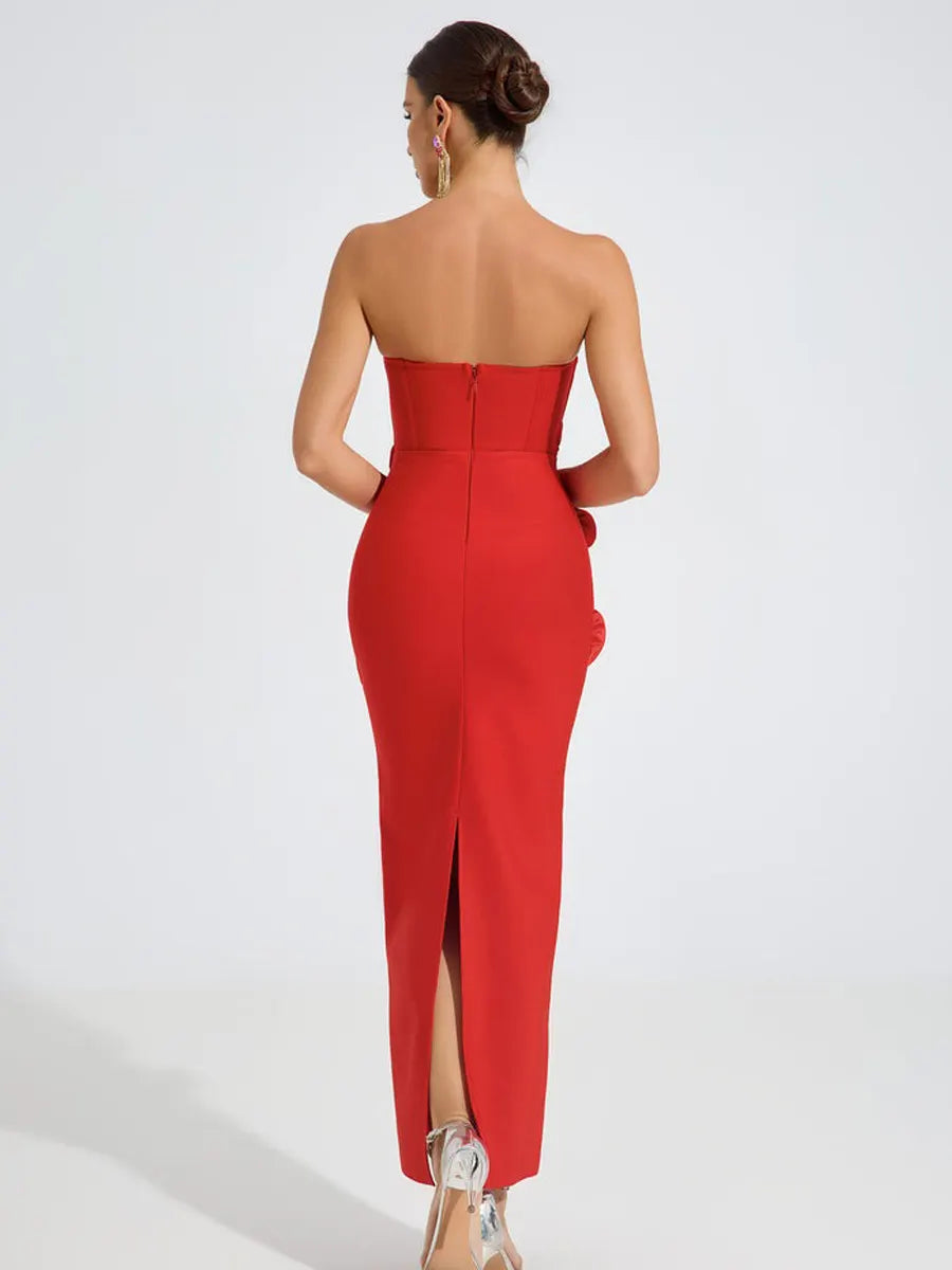 Olivia Scarlet Rose Maxi Dress