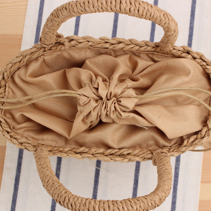 Crochet Market Bag Cherry Woven Bag