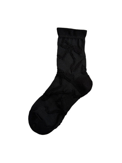 Rufia - Cute Mid-calf Socks with Bow Patterns