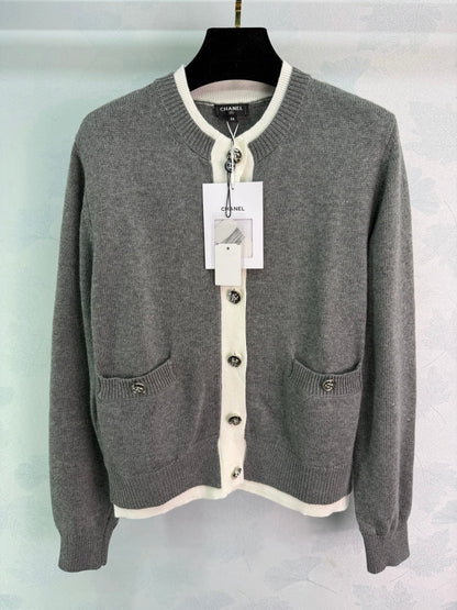 CC 26s Knitted Cardigan Top Wool 345002