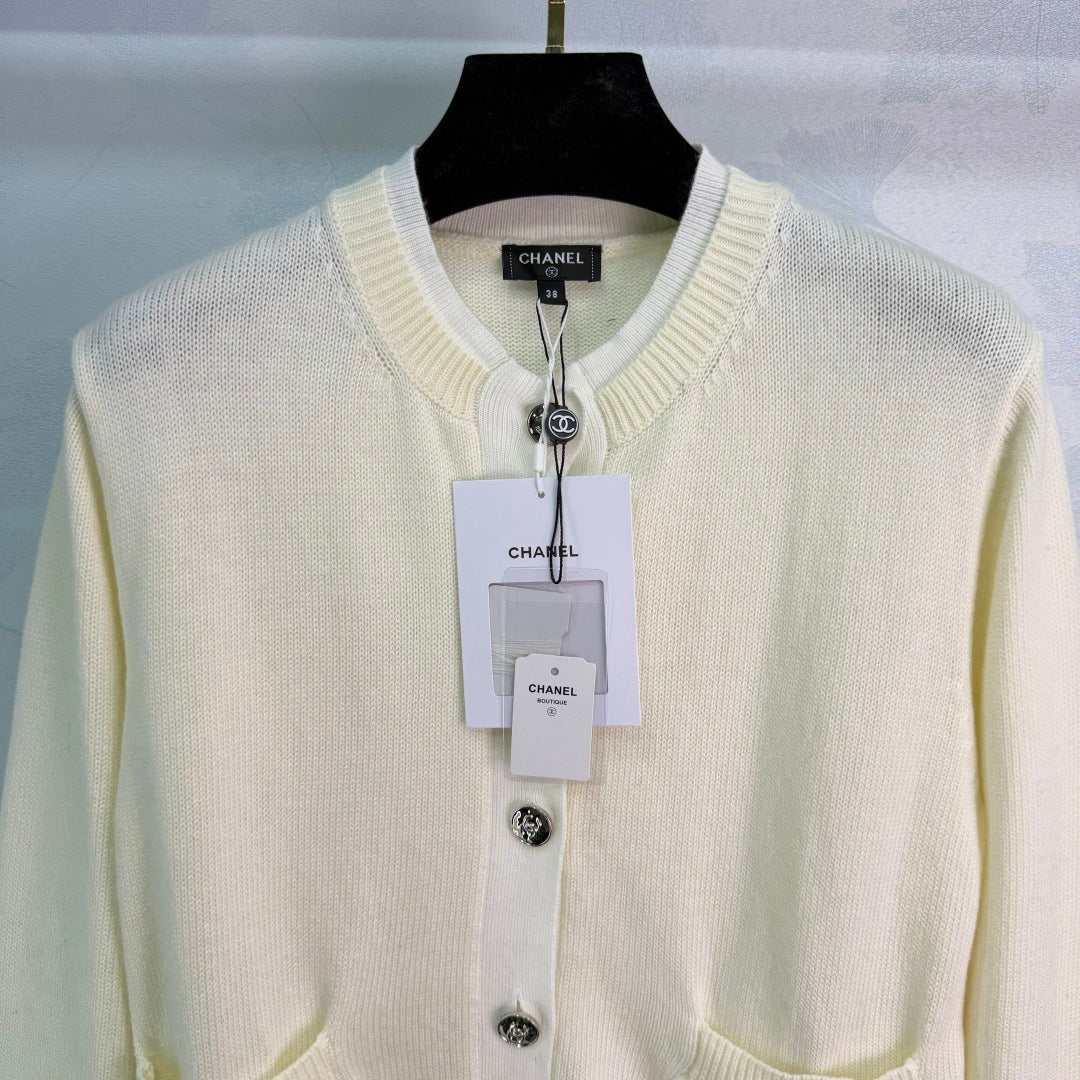CC 26s Knitted Cardigan Top Wool 345002