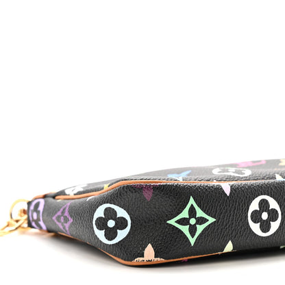 Monogram Multicolor Pochette Accessories Black