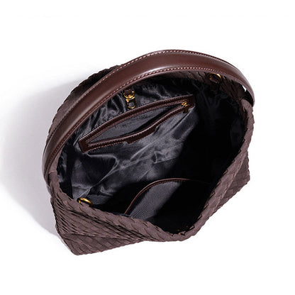 Simple Handmade Woven Large Capacity Underarm Bag