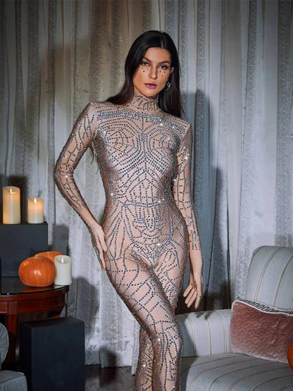 Chimera Cobweb Rhinestone Jumpsuit