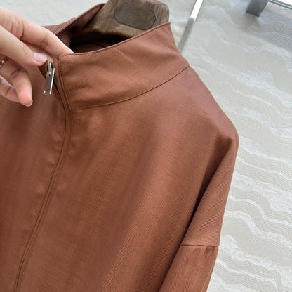 LP 25 Jacket Brown Tencel Linen 293151