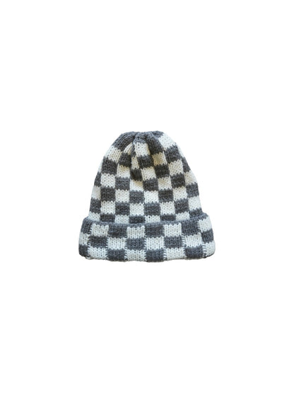 Haila - Winter Checkered Knitted Beanie