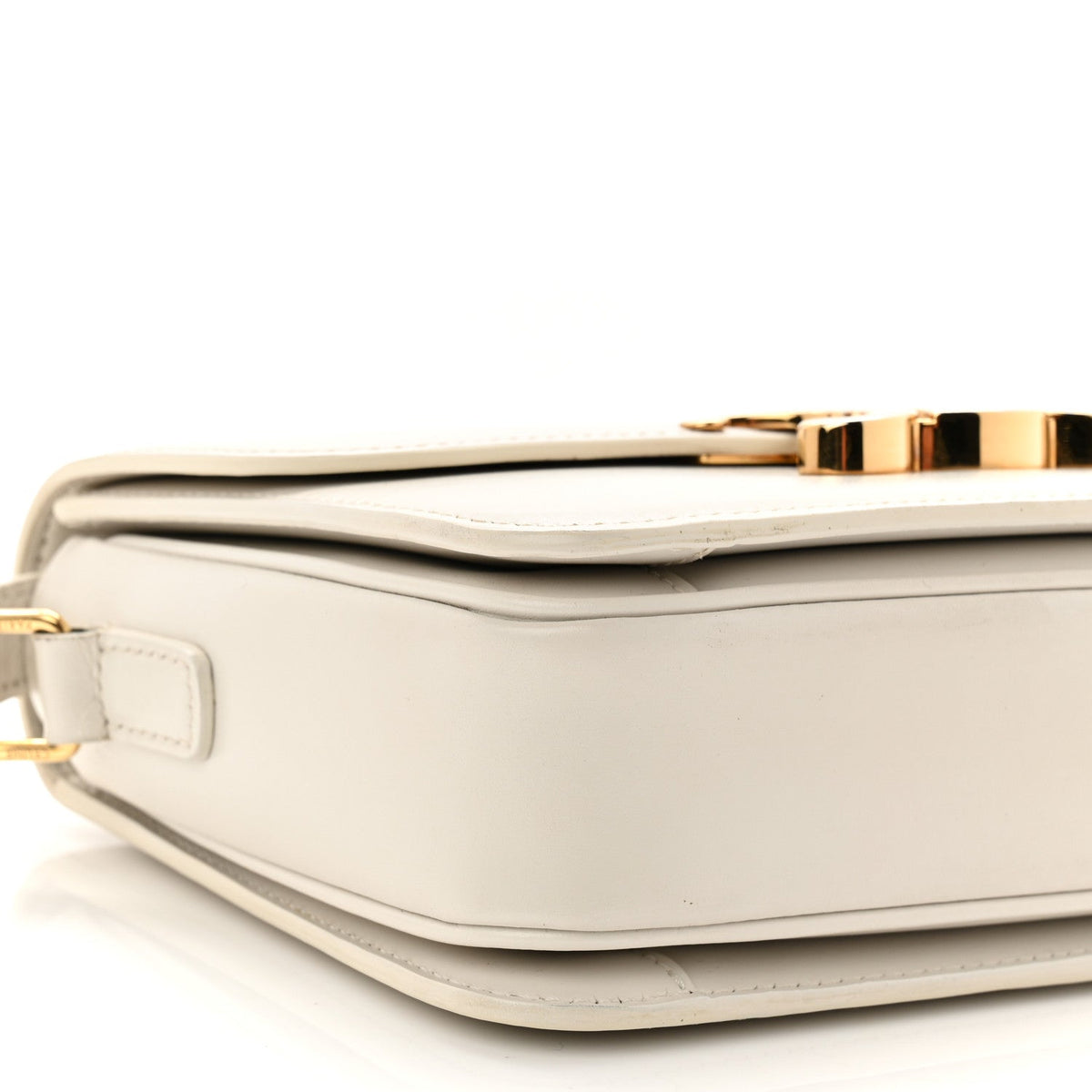 Shiny Calfskin Teen Triomphe Arctic White