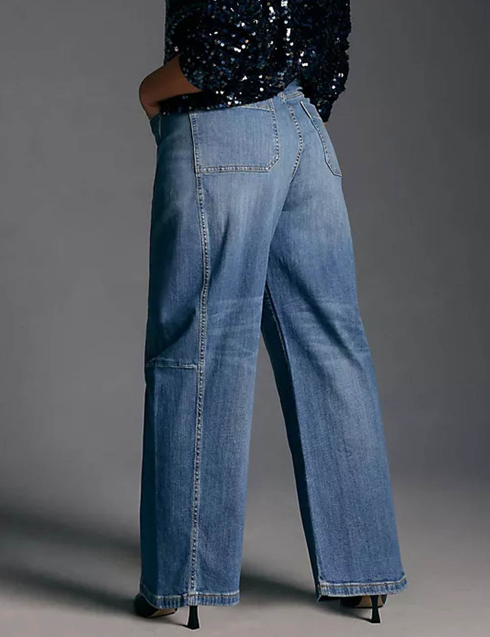 Simple Washed Straight Leg High Waist Jeans