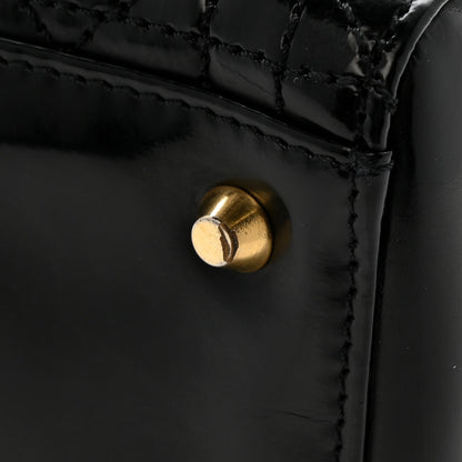 Patent Cannage Medium Lady Dior Black