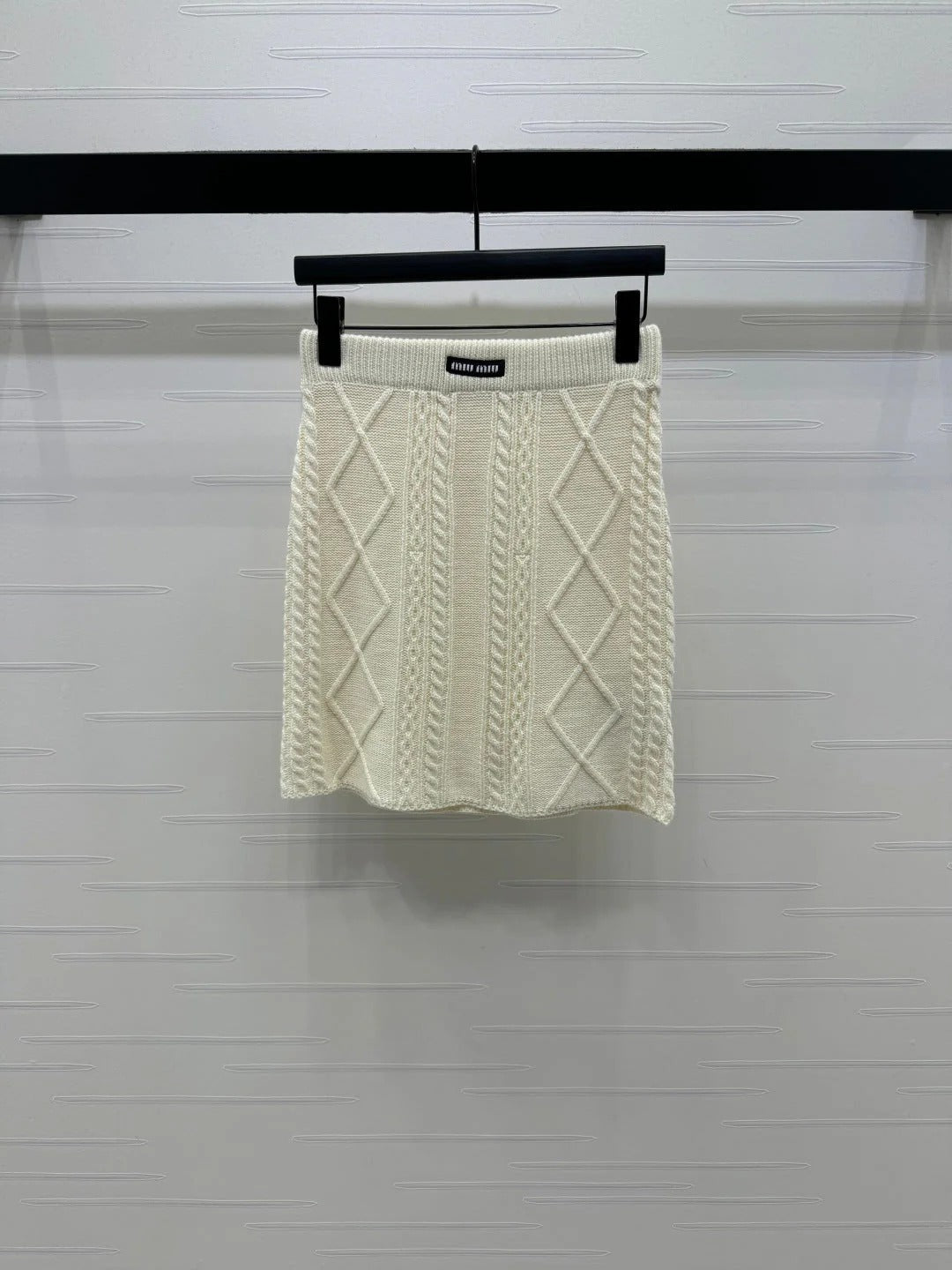 MIUMIU KNIT TOP AND SKIRT SET STYLE 751