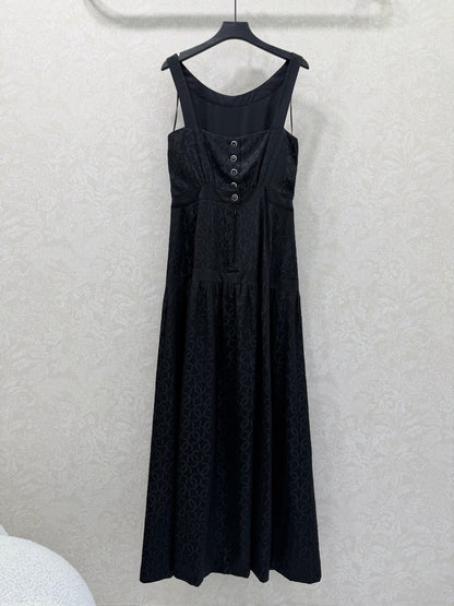 CC Vest Dress Jacquard Silk 353057