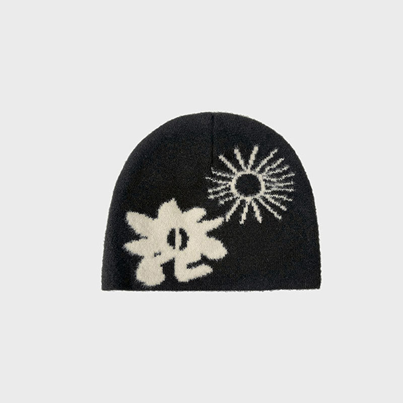 Winter Soft Jacquard Warm Knit Beanie Hat