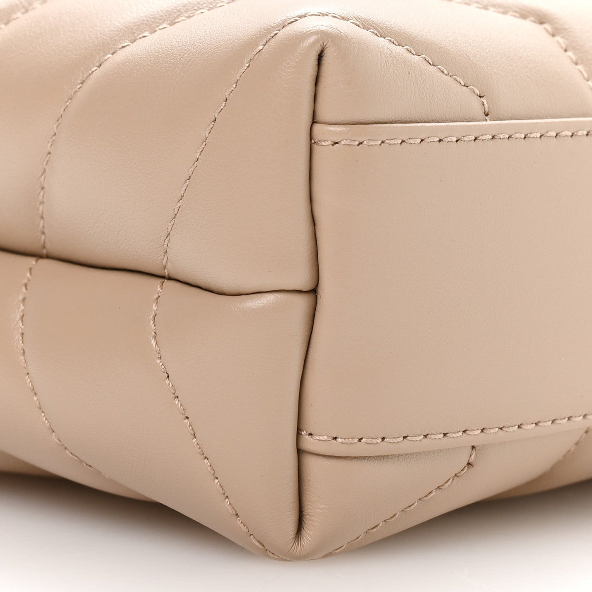Calfskin Y Quilted Monogram Toy Loulou Crossbody Bag Dark Beige