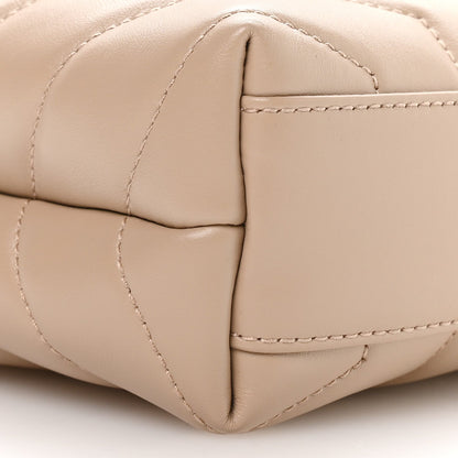 Calfskin Y Quilted Monogram Toy Loulou Crossbody Bag Dark Beige