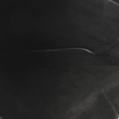 Shiny Lambskin Soft Triomphe Besace Bag Black